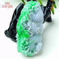 Myanmar Natural a Type Jadeite Jade Pendant Yang Green Dragon Brand Emerald Pendant 62.27