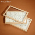 WYP Wholesale Custom Earring Ring Necklace Jewelry Box Organizer Jewelry Storage Pu Jewelry Boxes Packaging case with Lid