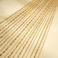 Simple Classic Women's Stainless Steel 18K Gold Plated Chain Necklace Trendy DIY Wholesale Jewelry with Twist/Snake/Box Styles