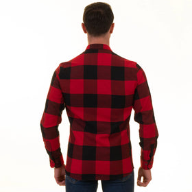 Lumberjack Man Custom Logo Tags Flannel Plaid Shirt Long Sleeve 2022 Flannel Shirts Men Custom Made logo Agile Supply Chains