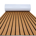 Professional Custom Logo 3M Glue Brushed Multi-Color Brown Black Faux Teak EVA Marine Flooring 6mm Thickness Modern Design Style
