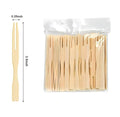 Bamboo Mini Fork Disposable and Biodegradable Fruit Forks 9cm With Small Package