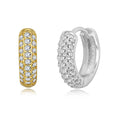 EH1585 925 Sterling Silver Vintage Metal Round Hoop Earrings for Women Personality Cartilage Piercing Huggie Earrings Jewelry