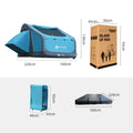 Pop up Tent with Telescopic Ladder UV-Proof Quick Setup Tent with Blackout Coating for Short Camping Trips