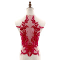 2023 New Design  Colorful Embroidered Back Collar With Net Bottom Wedding Accessories