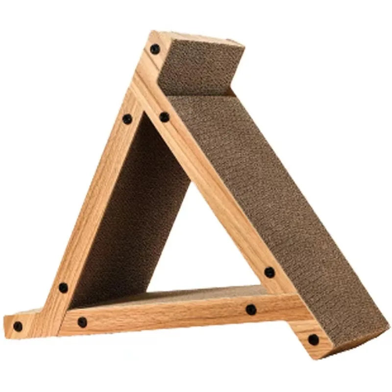 Sustainable Triangle Cat Scratcher Corrugated Paper with Comfort Rest and Play Features Cat Trees & Scratcher Product