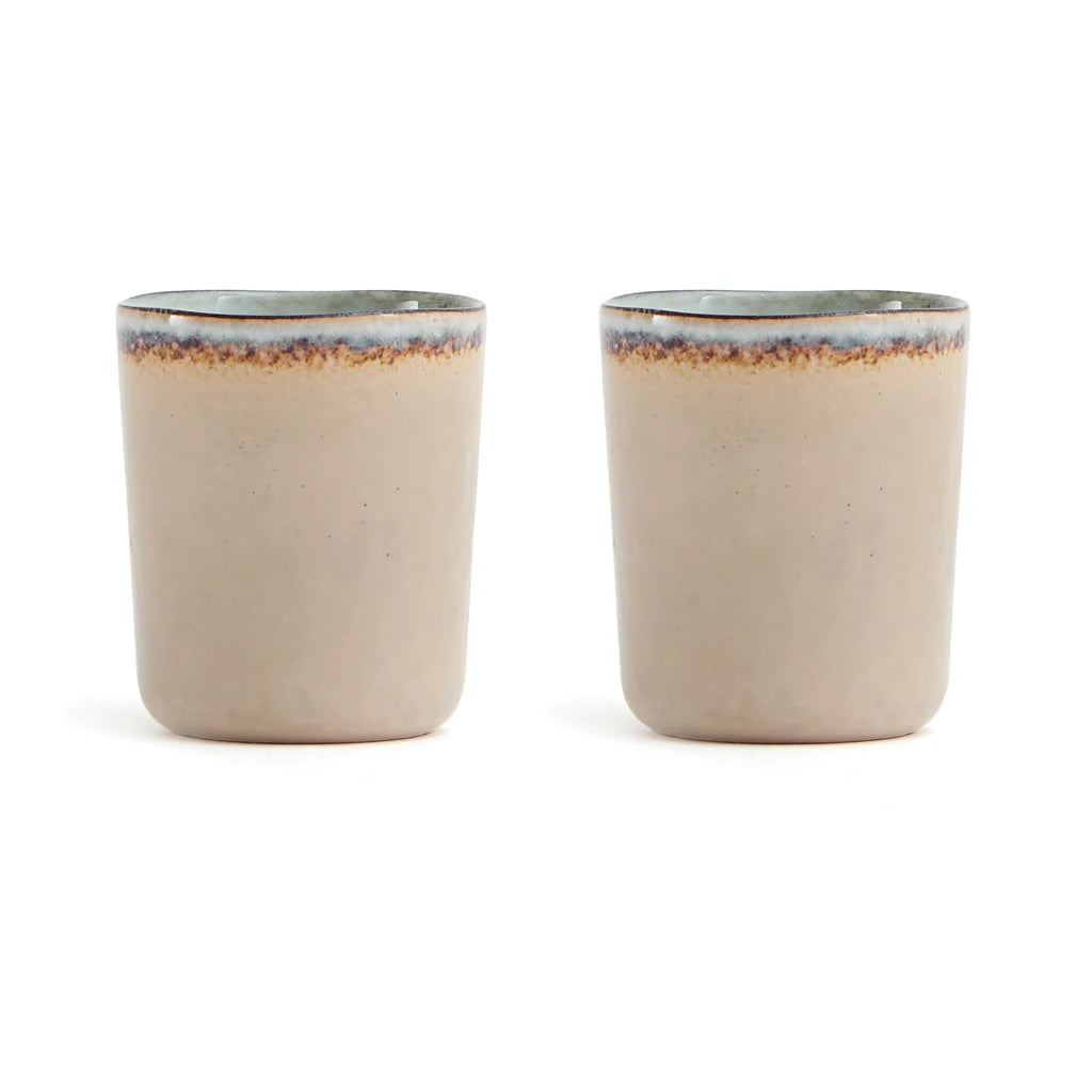 Set of Two Customizable 35ml Ceramic Nomimono Cups