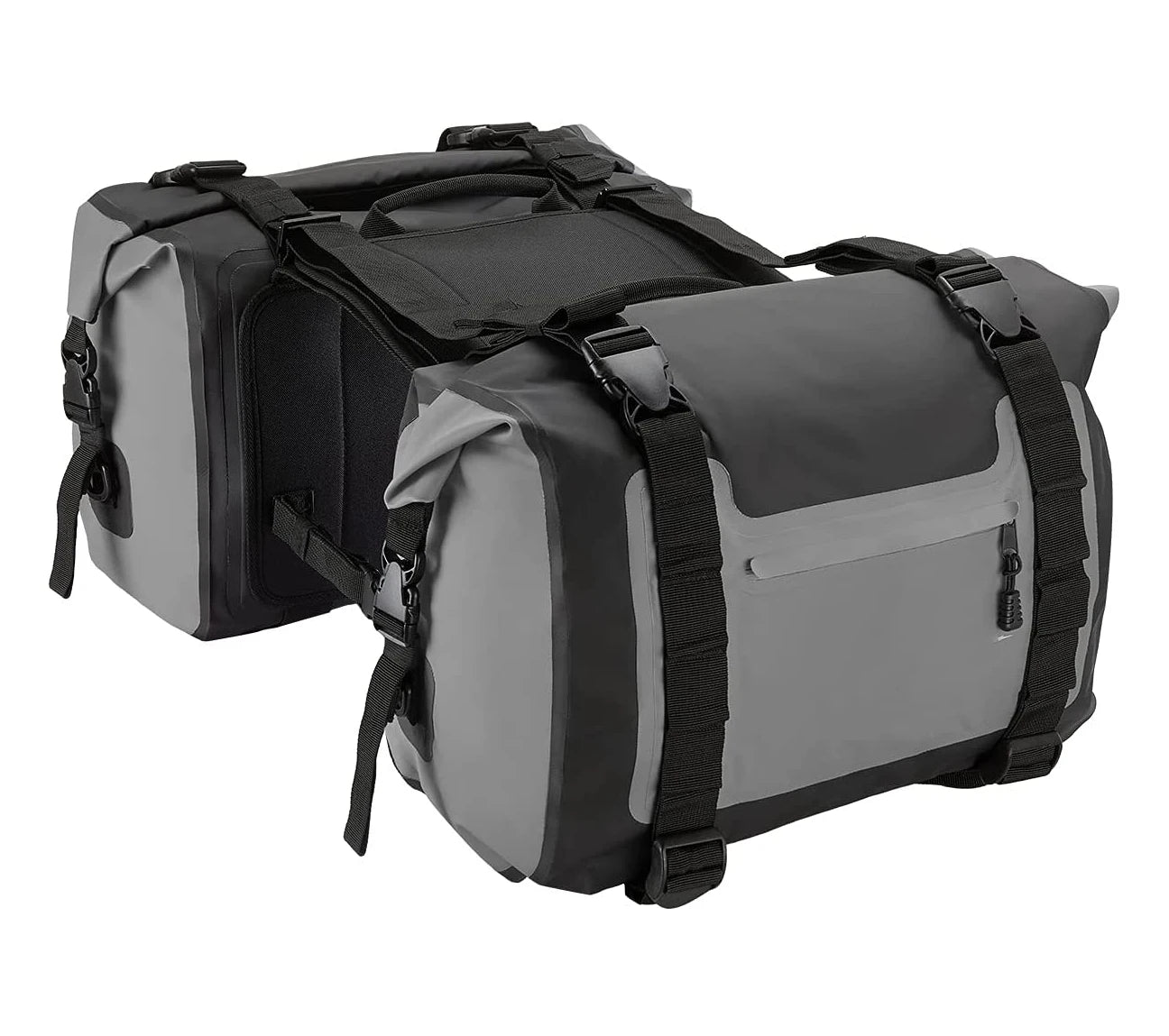 Waterproof Sportster Universal Motorcycle Saddle Bags PU and Oxford Material for Storage Travel Outdoor Accessory Luggage Bag