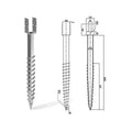 Hot Dipped Galvanized Ground Screw with U Type Flange