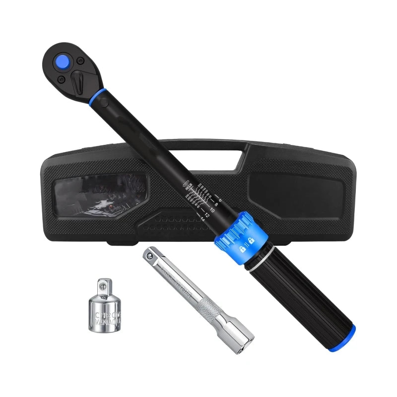 3pcs 3/8" Drive Inch Pound Torque Wrench 20-240 In.lb 3% Accuracy Dual-Direction 72T Small Torque Wrench Set