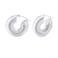 New Designer Gold Earrings Rope Big Chunky Hoop Earring for Women