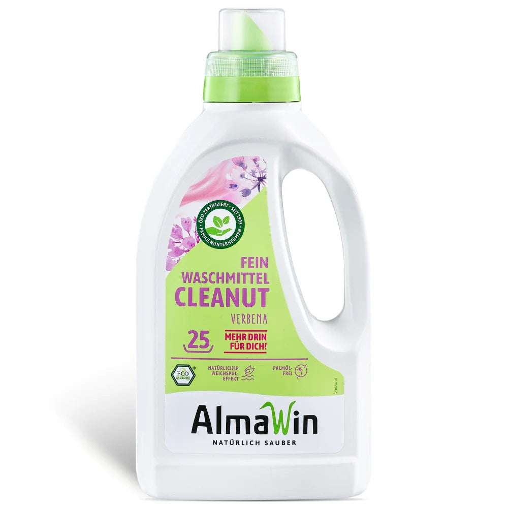AlmaWin RTS 1 Cleanut Organic Liquid Laundry Detergent 750ml - 25 Loads With Verbena Fragrance