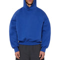 Heavyweight Pullover Hoodie 100% Cotton Drop Shoulder Sweatshirts With Puff Printing French Terry Boxy Crop Hoodie Breathable