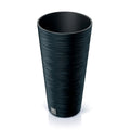 Anthracite colored planter with reservoir FURU collection 25 x 25 x 48 cm capacity of 7.5 L.