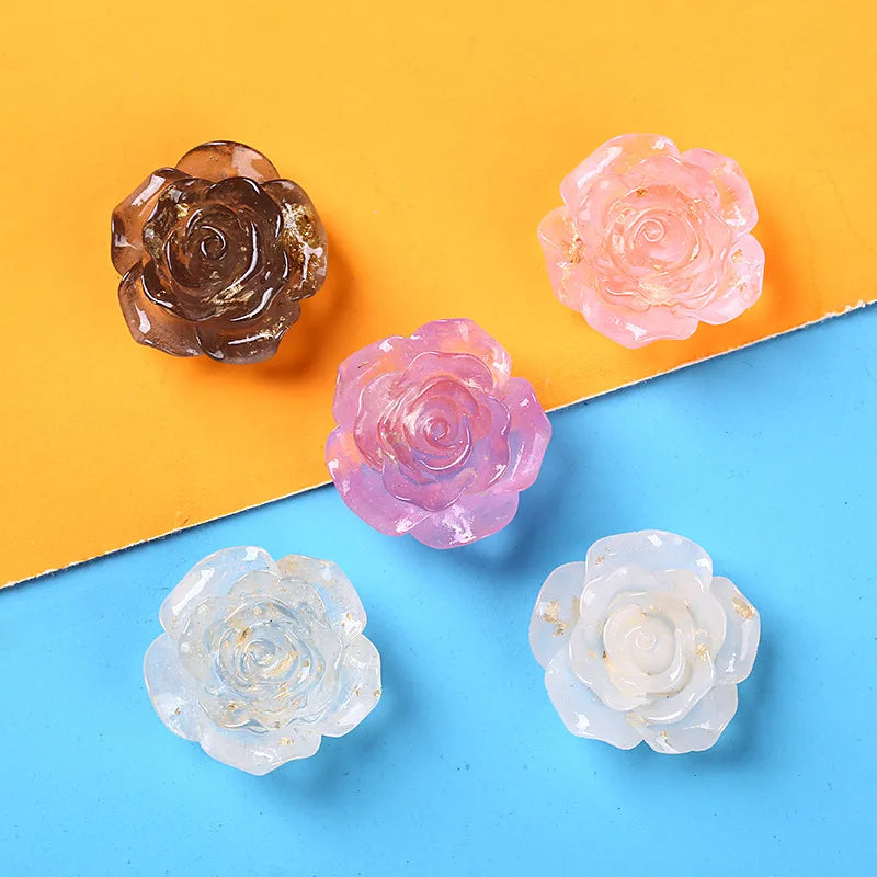 Transparent Flower  Glue Mobile Phone case Resin Jewelry