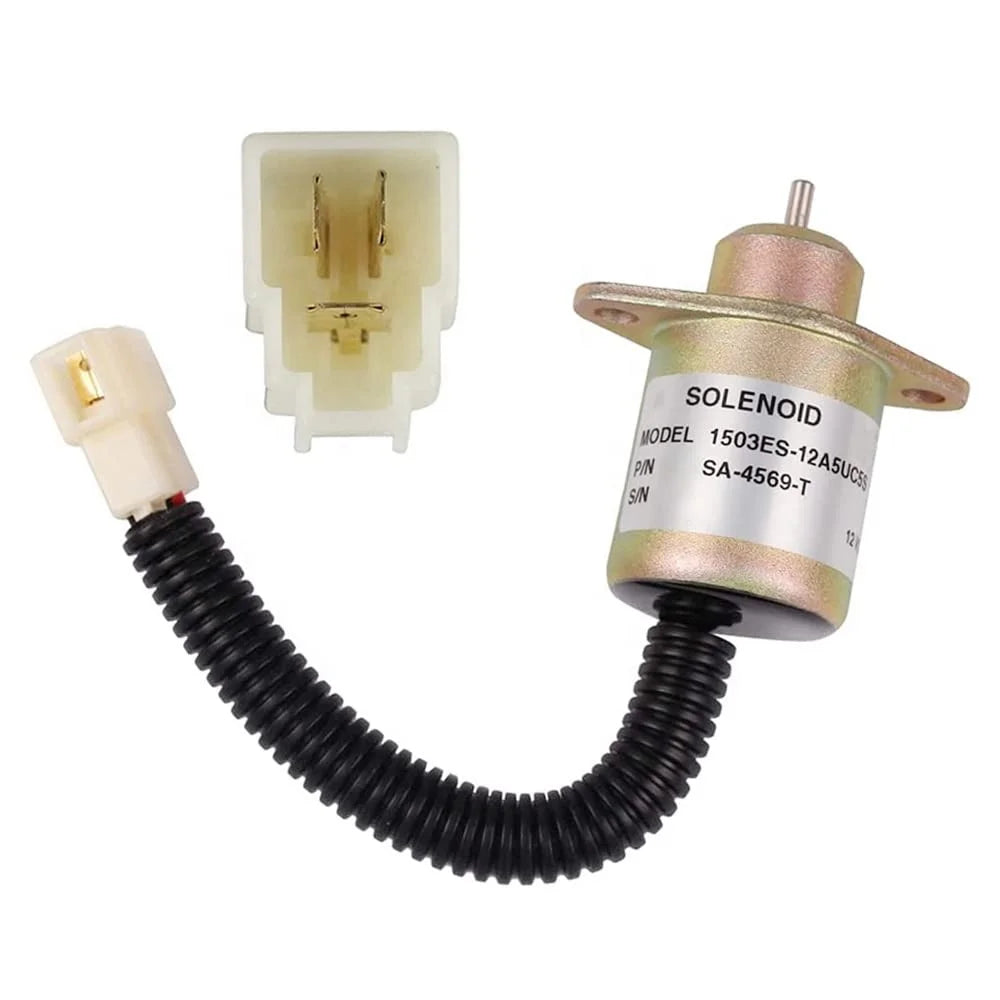 HNARL 12V Fuel Shut off Stop Solenoid Valve SA-4569-T 17454-60010 1503ES-12A5UC5S New High Performance for B1700D/B1700E