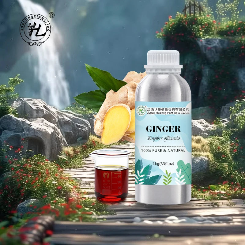 Ginger Essential Oil for Hair Growth - 100% Pure Natural Zingiber Officinale Root CO2 Extract | Wholesale Price Bulk 1kg
