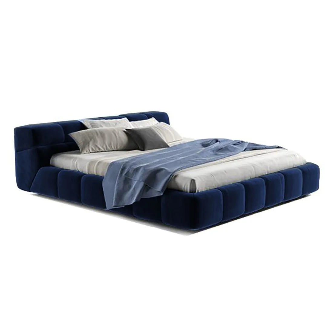 Hot Sale Factory Wholesale European Design Tufted Velvet Bed for Bedroom Queen king Size Bed Frame Modern Bedroom Set Furniture