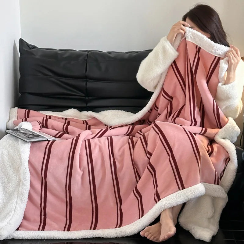 Multi-purpose Bedding Set Polyester Soft Warm Customized Printing Bedding Sofa Blanket