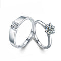 XJZ030 XJZ039 Couple Ring S925 Sterling Silver Moissanite Ring Party Gift for Women and Men