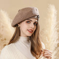 Women French Wool Beret Beanie Cap Classic Autumn Winter Beret Hats