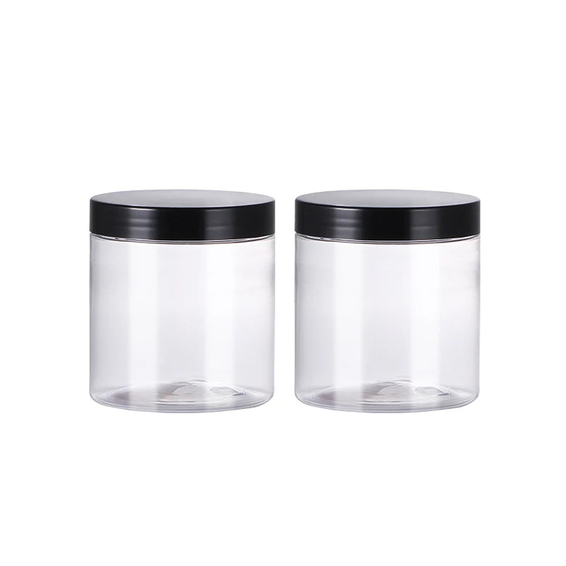 BPA Free PET Plastic Food Grade Nut Butter Candy Ice Cream Jar Lids Snack Storage Containers 30ml 50ml 60ml
