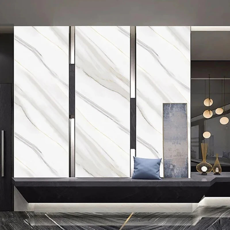 PE Marble Wall Panels Luxury Stickers Home Decor Foam Self-adhesive Wallpaper