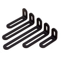 Black Adjustable L-Shape Corner Brace with Slot Metal Steel Joint Right Angle Brackets for PC case and Fixing Furniture