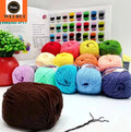 Customized Milk Cotton Yarn 3 Ply 4 Ply 5ply 50g Hand Knitting