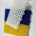 2024 Hot Selling White 80*20cm PE Artificial Non-slip Interlocking 40mm Dry Ski Slope Mat for Outdoor Exercise