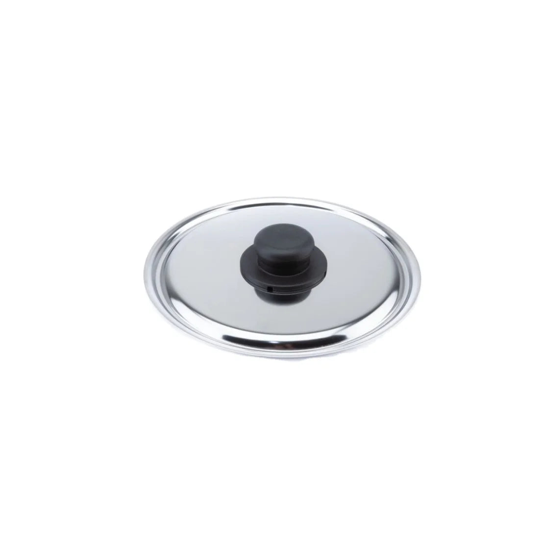 2025 Customized Stainless Steel AISI 430 Utensils Polished Black Plastic Knob 10 cm Lid Diameter Competitive Factory Price OEM