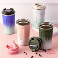 Dual Stainless Steel 380 510ml Capacity Waterproof Digital Thermometer Vacuum Coffee Thermos Mug for Car Travel