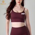 Women's Custom Logo Tank Top Outfit Breathable Sports Bra Newest Gym Exercise Training Wear for Running Fitness Yoga Practice