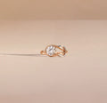 New Design Luxury Fine Jewelry 925 Sterling Silver Rose Gold 1.00 Carat Brilliant Cut Diamond Engagement Ring 14K Gold Plated