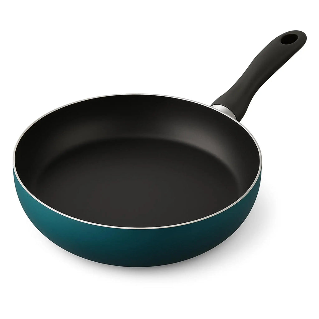 Well Home Frying Pan 28x5cm in Pressed Aluminum Metallic Blue