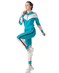 Spring Autumn Women Casual Tracksuit Long Sleeve O-Neck Pullover + Drawstring Jogging Pants Lady Fleece Warm Two Piece Set