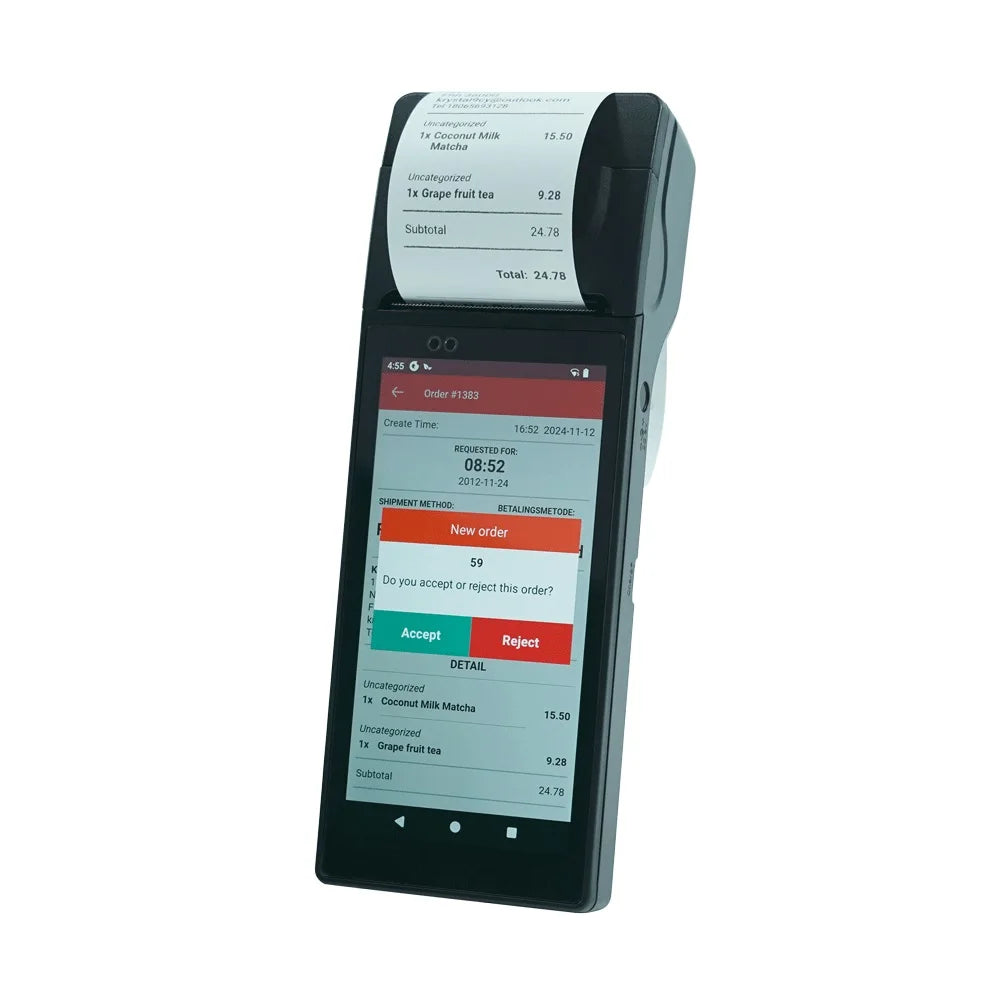 GOODCOM Latest Factory 6 Inch Stable 64 Bits Android 14 Mobile  Portable POS Terminal with Printer Machine