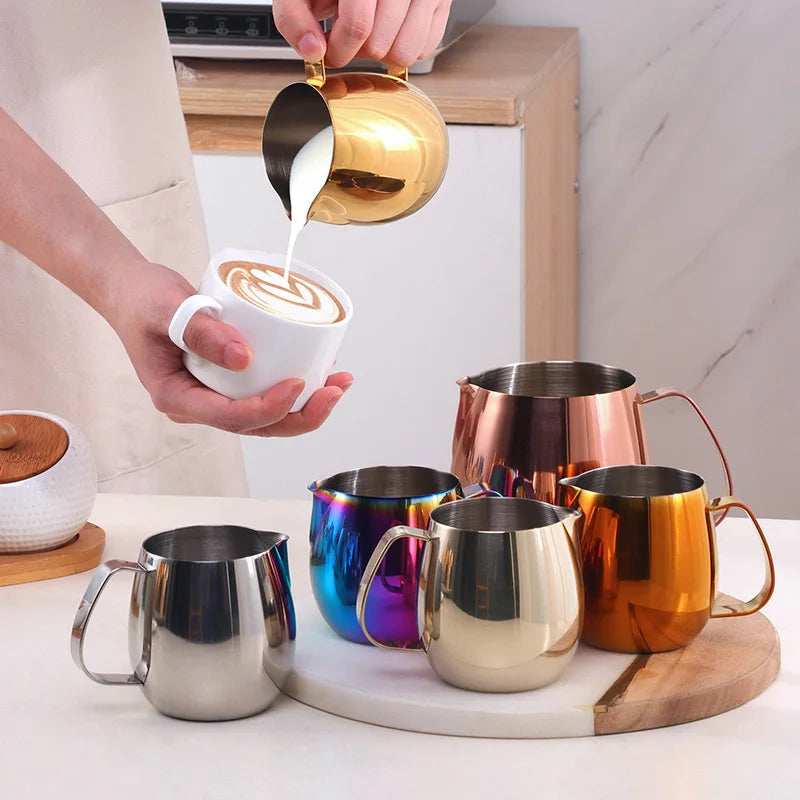 Utensils Sale Big Small Custom Coffee Art Measuring Cups Container 700 Ml Stainless Steel Milk Jug