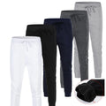China Bangladesh Factory Price OEM Customized Logo Embroidery Plus Size Mens Loose Fit Tapered Fleece Lined Sports Pants