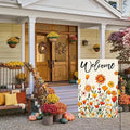 Seasonal Garden Flags Double Sided 12 X18 Inch Yard Flags Small Garden Flags for Outside Fall Winter Christmas Outdoor Flags