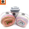 Brilliant Hilo De Ganchillo Crochet Algodon Gradient Yarn Cake Hilo Mezclado of Hakeln Garn for Crochet Bags Blankets Sweater