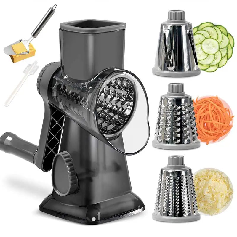 Best Restaurant Stainless Steel Handheld Instant Black Rotating Handle Hand Crank Rotary Cheese Grater