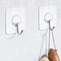 Customized Logo Support Sticker Kitchen PVC Plastic Strong Stainless Steel Hanging Self Adhesive Wall Hook