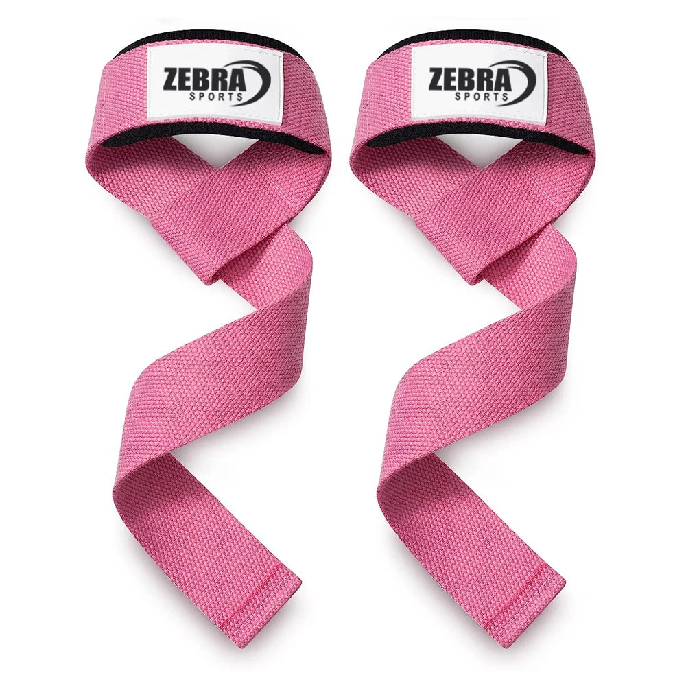 Professional Custom Logo Non-Slip Elastic Cotton Wrist Weightlifting Straps for Unisex Sports Training in Gym