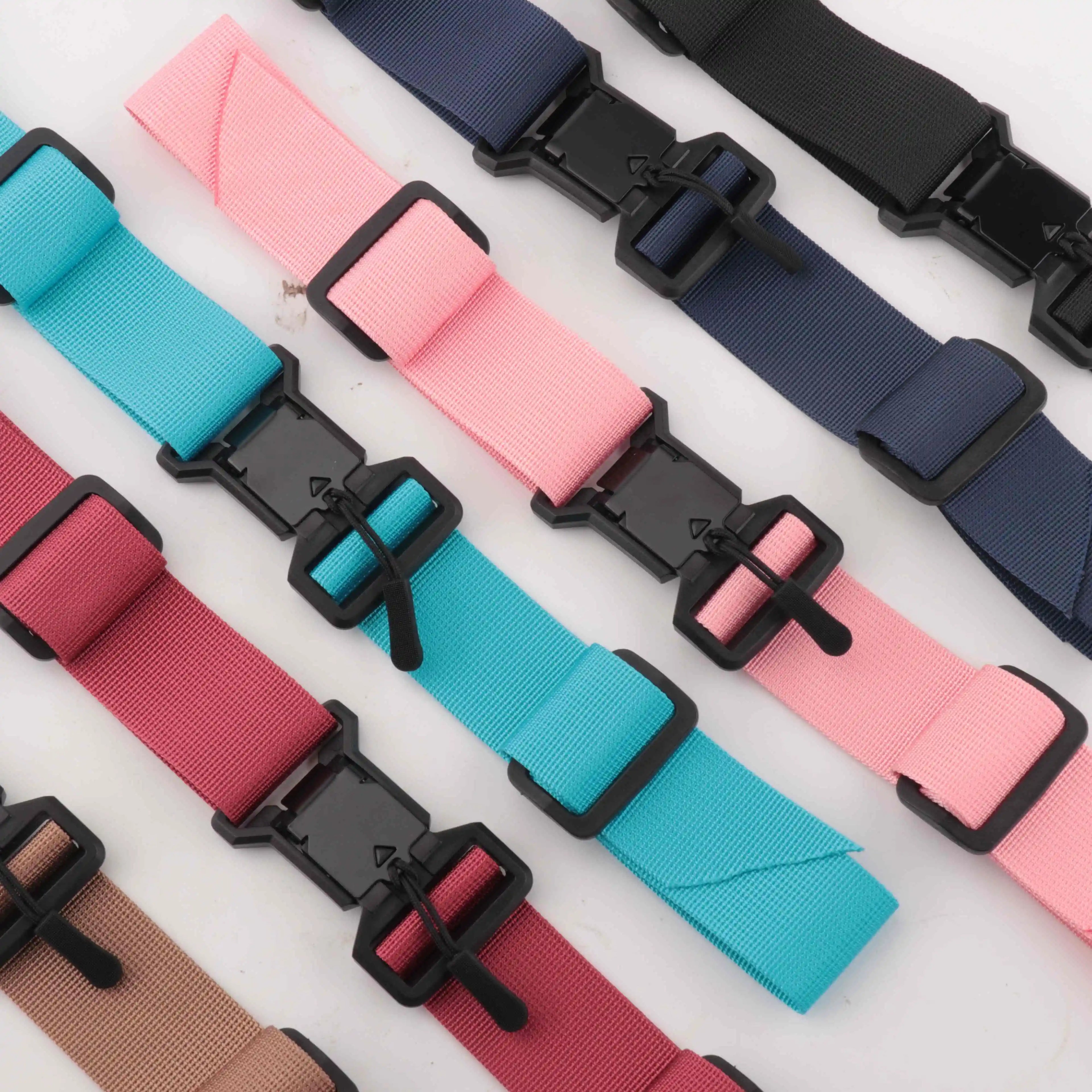 3.8cm Wide Magnetic Buckle Solid Coloroutdoor Backpack Chest Strap School Bag Backpack Fixed Buckle Non-slip Adjustable Strap
