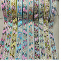 Custom Made Eco-Friendly 100% Cotton Organza Floral Embroidered Ribbon 10 Colors 1/4" Width Sustainable Garment Application