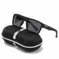Custom Logo Fashion Classic Outdoor Sports Men Sun Glasses UV400 NIght Vision Goggles Fishing Square Polarized Sunglasses Men