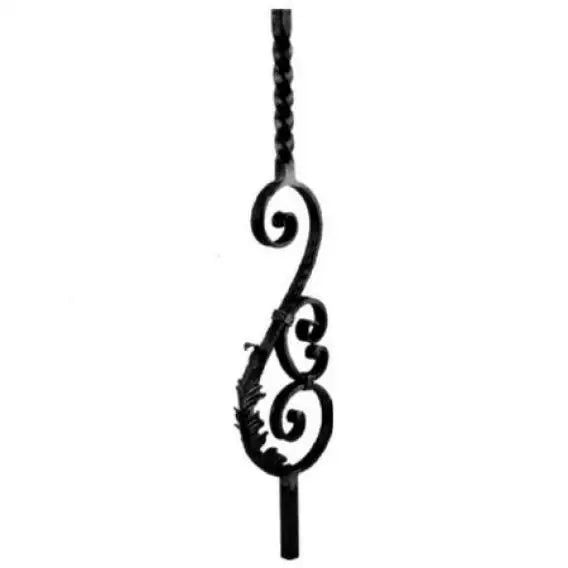 Wrought Iron Elements Railing Posts for Gate Fence Railing Handrail Balustrade