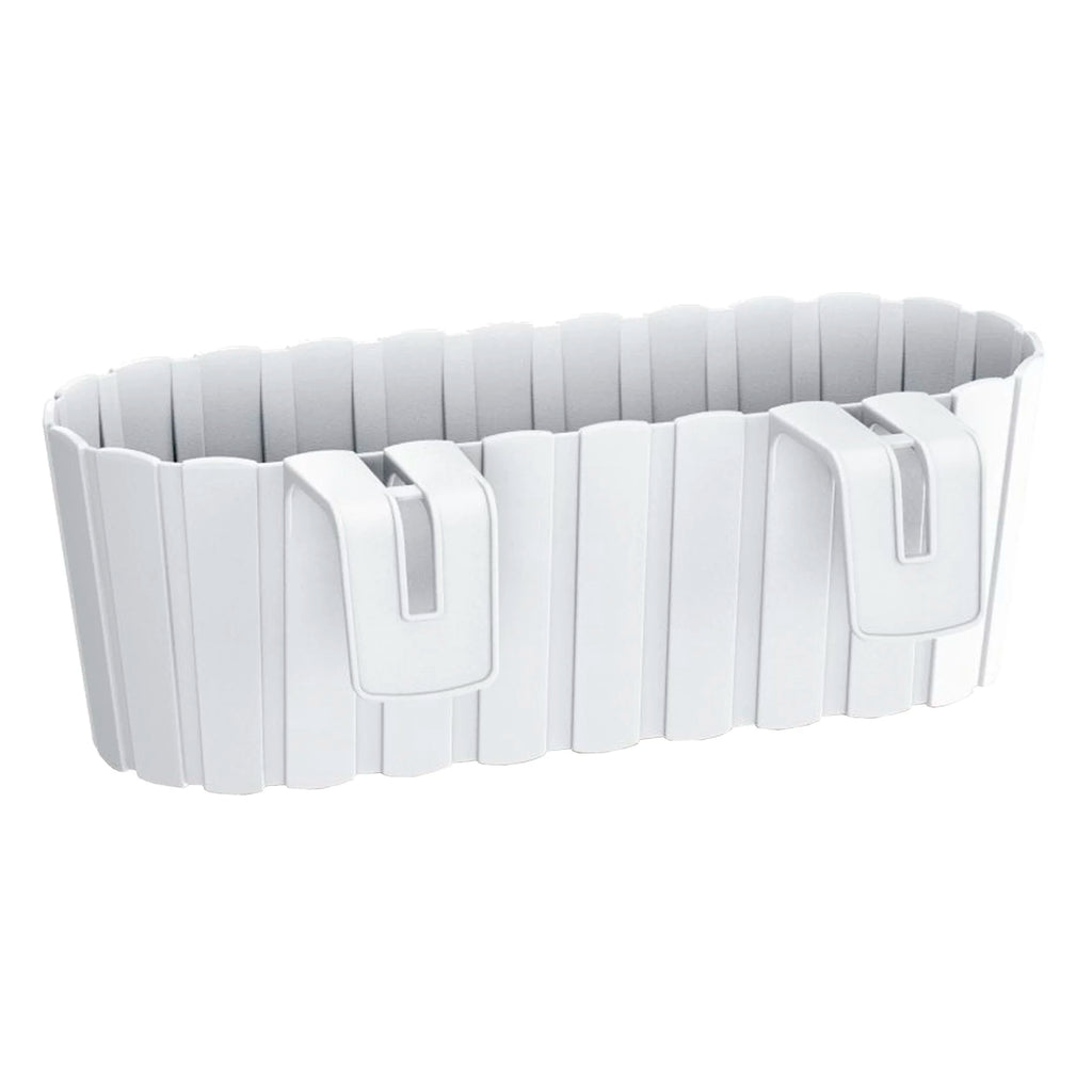 BOARDEE HOOK 4.9L balcony planter dimensions (mm) 383x212x130 color White