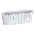 BOARDEE HOOK 4.9L balcony planter dimensions (mm) 383x212x130 color White
